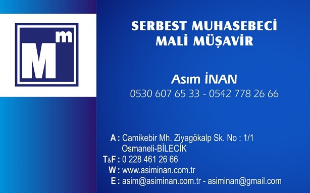 Osmaneli Bilecik Serbet Mhasebeci Mali Mavir Asm nan